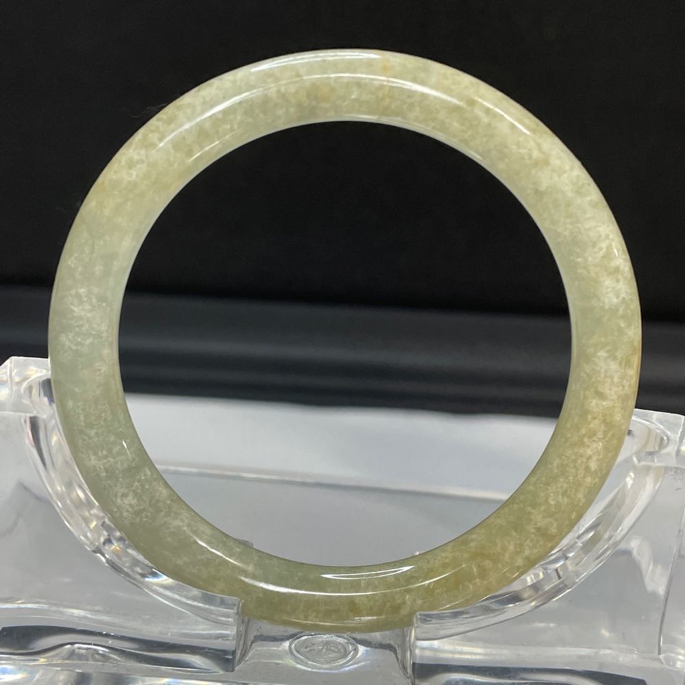 Mottled Patternjade Bangle Bracelet